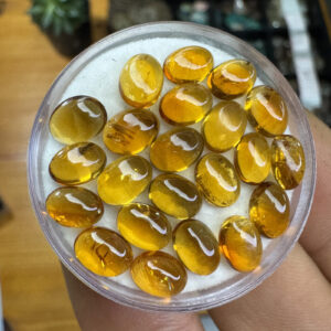 Citrino natural tom escuro - Redondo - 7x5 mm