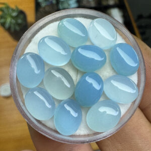 Calcedonia Azul - Oval - 9x7 mm
