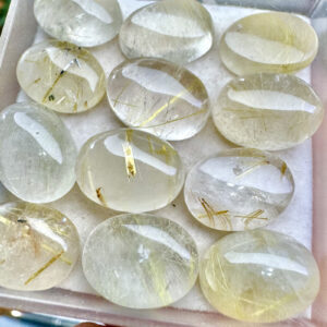 Quartzo Rutilado Dourado - Oval - 14x10 mm