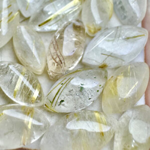 Quartzo Rutilado Dourado - Navete - 12x8 mm