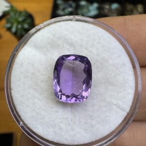 Ametista Facetada - Retângulo - 12x10 mm