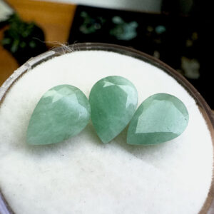 Esmeralda Natural Facetada - Gota - 10x7 mm - Calibrada