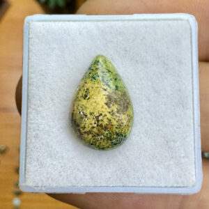 Turquesa Tibetana Natural - Mini Cabochão -  Gota - 14x10