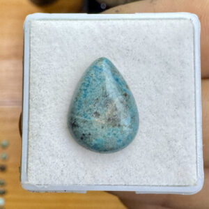 Turquesa Tibetana Natural - Mini Cabochão -  Gota - 15x11