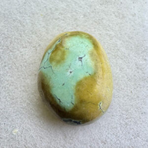 Turquesa Tibetana Natural - Mini Cabochão -  Oval - 10x12