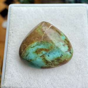 Turquesa Tibetana Natural - Cabochão -  Retangular - 15x16