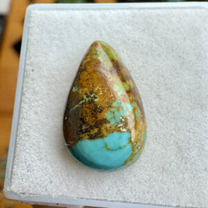 Turquesa Tibetana Natural - Cabochão -  Gota- 17x11