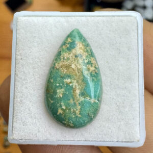 Turquesa Tibetana Natural - Cabochão -  Gota- 17x14