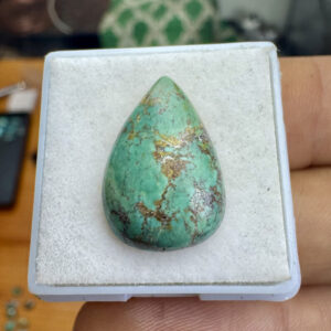 Turquesa Tibetana Natural - Cabochão -  Gota - 19x13