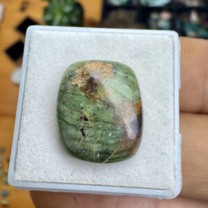 Turquesa Tibetana Natural - Cabochão -  Retangular - 17x14