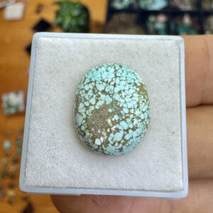 Turquesa Tibetana Natural - Cabochão -  Oval - 16x13