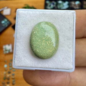 Turquesa Tibetana Natural - Cabochão -  Oval - 17x13