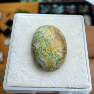 Turquesa Tibetana Natural - Cabochão -  Oval - 16x12