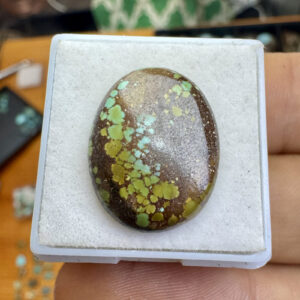 Turquesa Tibetana Natural - Cabochão -  Oval - 20x15