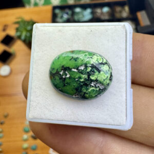 Turquesa Tibetana Natural - Cabochão -  Oval - 17x13