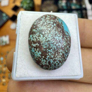 Turquesa Tibetana Natural - Cabochão -  Oval - 20x15