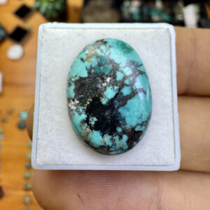 Turquesa Tibetana Natural - Cabochão -  Oval - 20x15