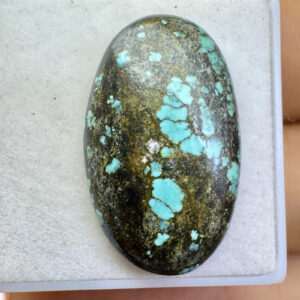 Turquesa Tibetana Natural - Cabochão -  Oval - 20x15