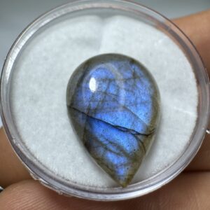 Labradorita Azul - Mini Cabochão -  Gota - 20x15