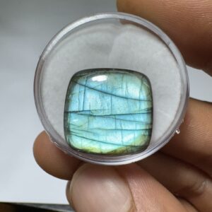 Labradorita Azul - Mini Cabochão -  Quadrada - 18x18