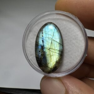 Labradorita Azul - Cabochão - M - Oval - 26x15