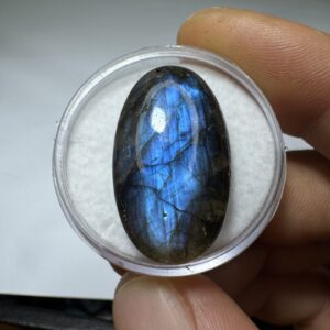Labradorita Azul - Cabochão G - Oval - 28x16