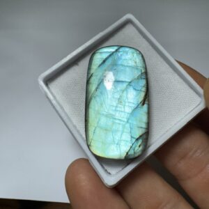 Labradorita Azul - Cabochão GG - Retangular - 38x20