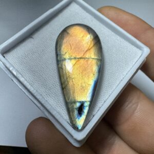 Labradorita - Cabochão GG - Gota - 40x18