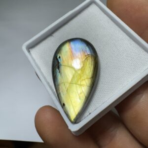 Labradorita - Cabochão GG - Gota - 35x20