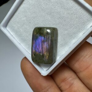 Labradorita Roxa - Cabochão - Retangular - 20x15