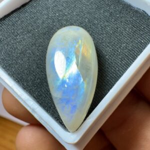 Pedra da Lua Natural - Cabochão - Gota - 25x13