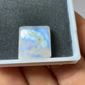 Pedra da Lua Natural - Cabochão - Quadrado - 15x15