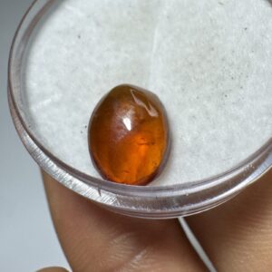 Granada Laranja - Mini Cabochão - Oval - 11x9