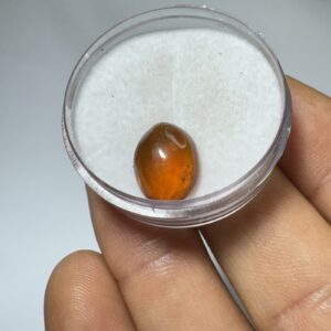 Granada Laranja - Mini Cabochão - Oval - 12x9