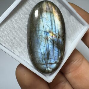 Labradorita Azul - Cabochão GG - Gota - 42x23