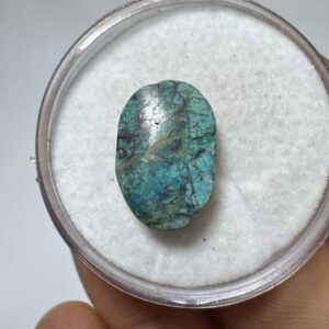 Crisocola - Mini Cabochão - Oval - 15x10