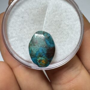 Crisocola - Mini Cabochão - Oval - 14x10