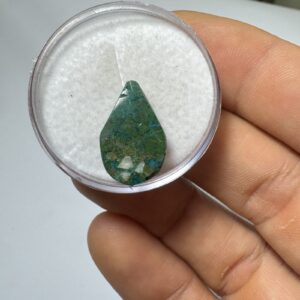 Crisocola - Mini Cabochão - Gota - 18x10