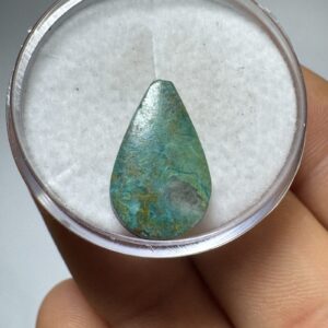 Crisocola - Mini Cabochão - Gota - 15x10