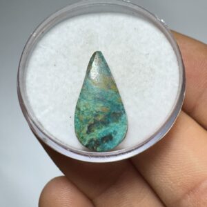 Crisocola - Mini Cabochão - Gota - 19x10