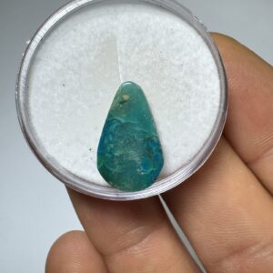 Crisocola - Mini Cabochão - Gota - 17x10