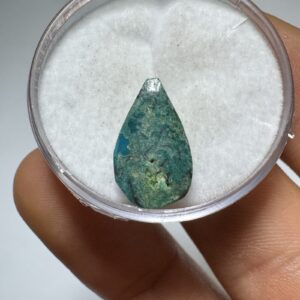 Crisocola - Mini Cabochão - Gota - 17x10