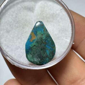 Crisocola - Mini Cabochão - Gota - 15x9