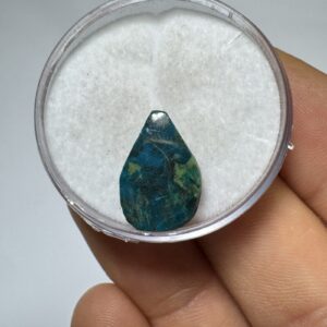 Crisocola - Mini Cabochão - Gota - 15x10