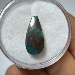 Crisocola - Mini Cabochão - Gota - 15x10